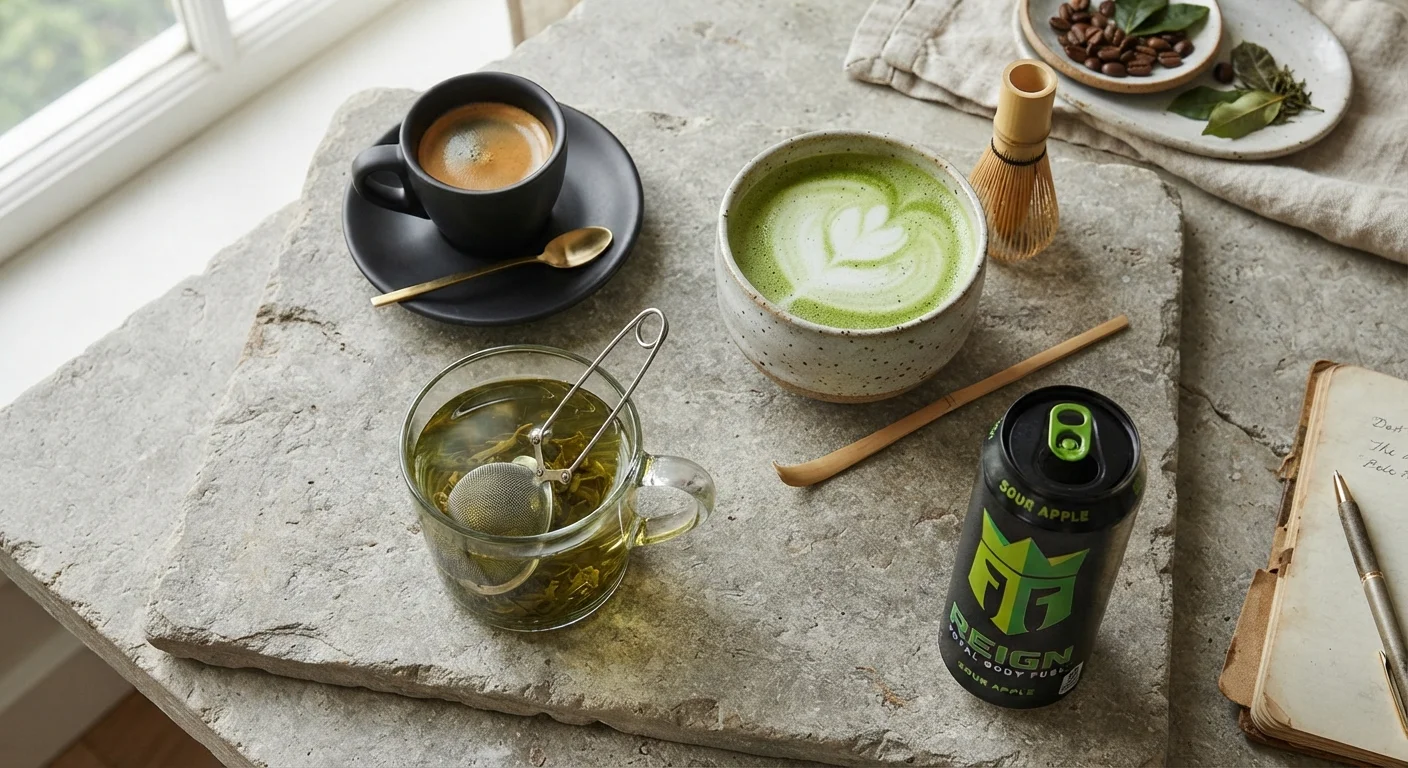 Caffeine in Your Cup: Coffee, Tea, Matcha, and Energy Drinks Compared