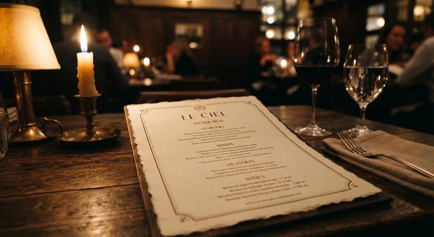 Decoding a Restaurant Menu: What the Language Actually Tells You