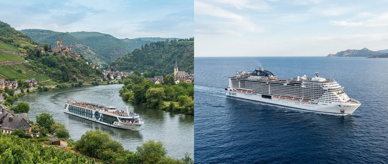 River Cruising vs Ocean Cruising: Two Very Different Experiences