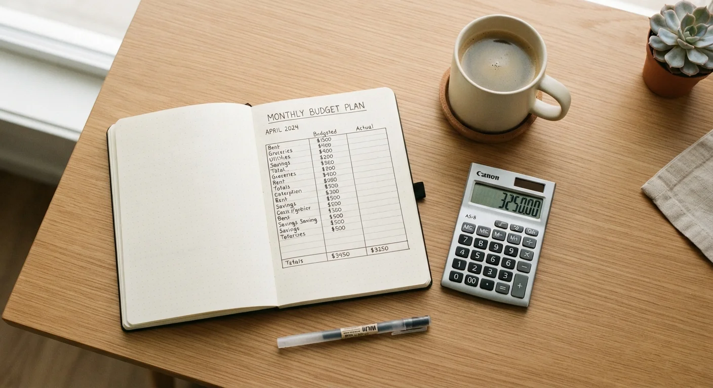 Setting Up Your First Monthly Budget