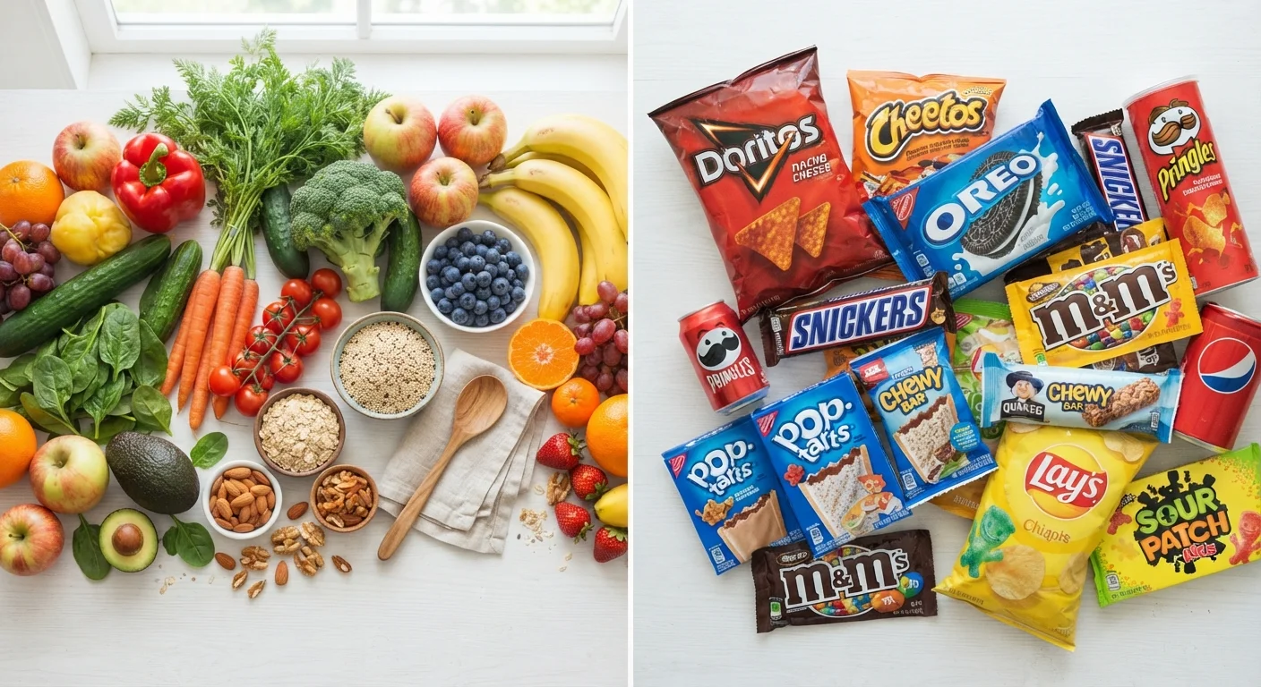 Whole Foods vs. Ultra-Processed Foods: What the Evidence Says